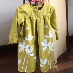 Tea brand broadcloth flower dress with pockets